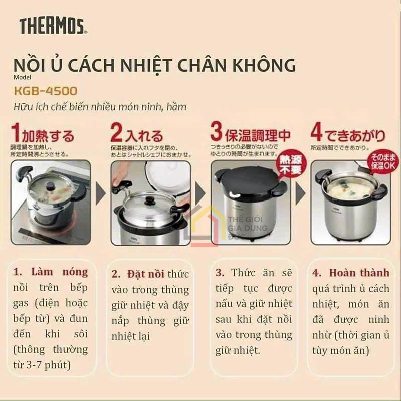 noi-u-chan-khong-thermos-kbg-4500-10 Nồi ủ chân không Thermos KBG - 4500