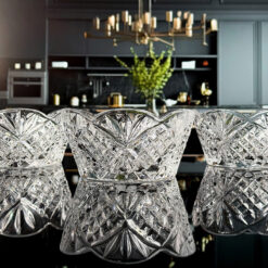 Set 3 bát pha lê kèm khay pha lê Dublin