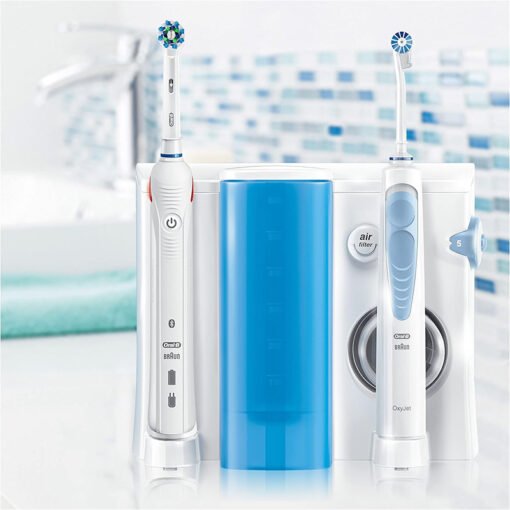 Set bàn chải điện + tăm nước Oral-B OxyJet Smart 5000