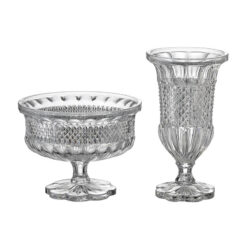 Set chân bồng và lọ hoa Bohemia Alexandria