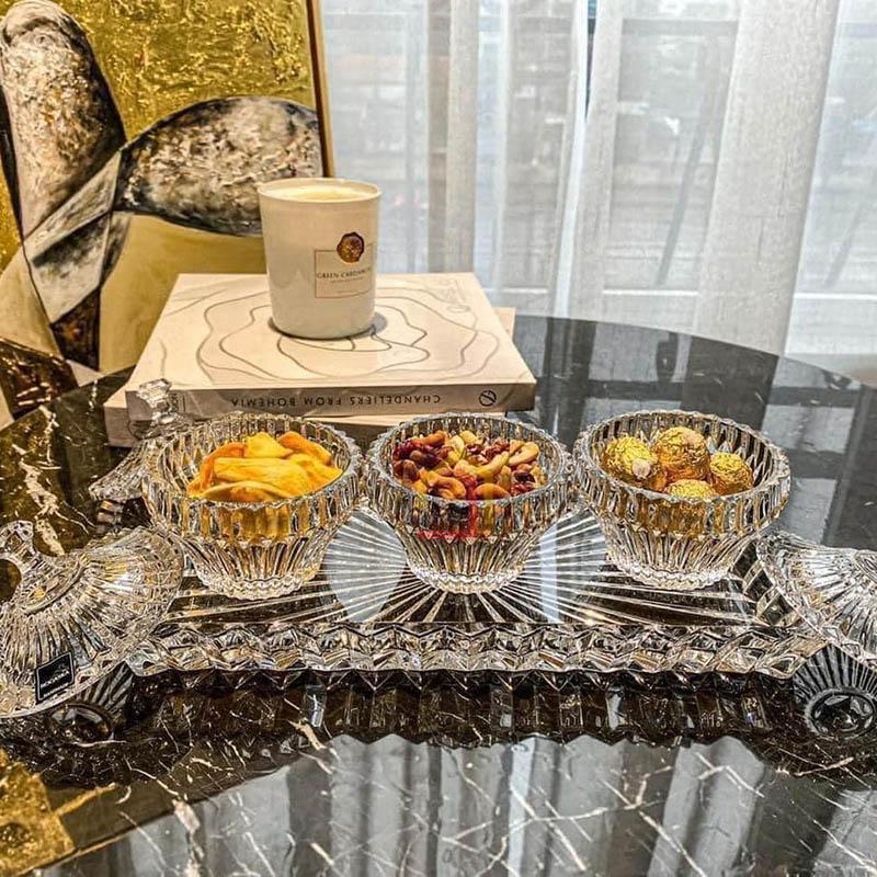 set-dia-tho-pha-le-rogaska-crown-jewel-1-dia-3-tho1 Set đĩa, thố pha lê Rogaska Crown Jewel (1 đĩa + 3 thố)