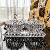 Set đĩa và thố pha lê Rogaska Crown Jewel