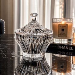 Set đĩa và thố pha lê Rogaska Crown Jewel