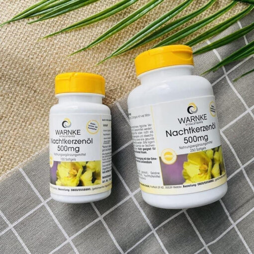 Tinh dầu hoa anh thảo Nachtkerzenöl 500 mg Warnke