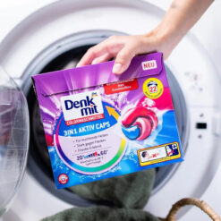 Viên giặt xả Denkmit 3 in 1 Aktiv Caps hộp 22v