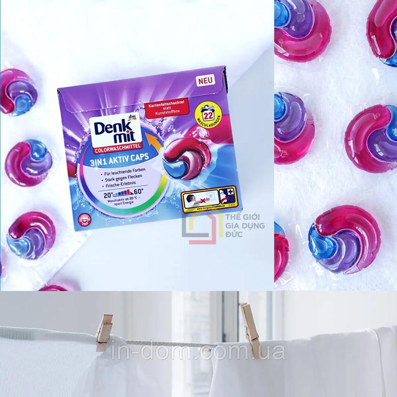 vien-giat-xa-denkmit-3-in-1-aktiv-caps-hop-22v (6) Viên giặt xả Denkmit 3 in 1 Aktiv Caps hộp 22v