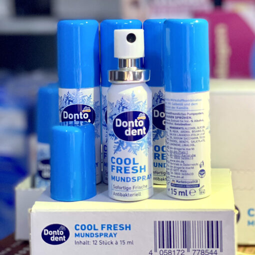 Xịt thơm miệng Donto Dent Cool Fresh Mundspray 15ml