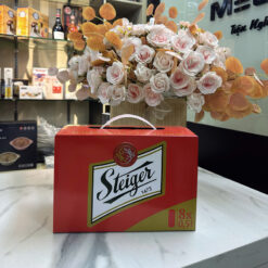 Bia hoa quả Steiger thùng 8 lon