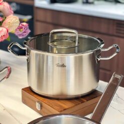 Bộ nồi Fissler Profi Original 5 món vung kính (4 nồi, 1 chảo 24cm/28cm)