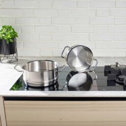 Bộ nồi Fissler Profi set 6 món vung kính (4 nồi, 1 chảo sâu lòng, 1 xửng hấp)