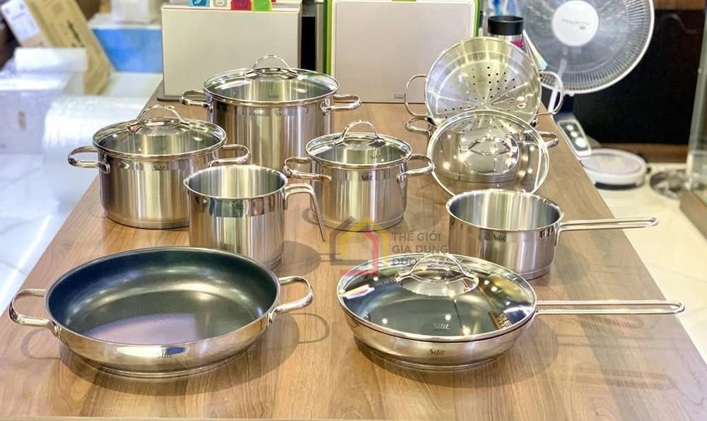 Bộ nồi Silit Toskana 10 món vung kính