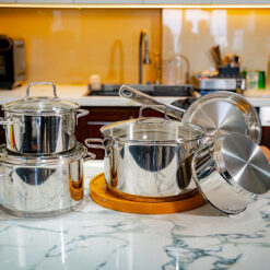 Bộ nồi Wmf Astoria 5 món (3 nồi, 1 quánh, 1 chảo)