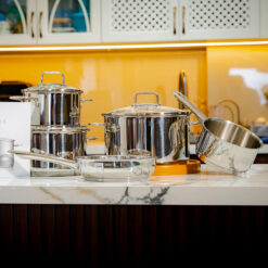 Bộ nồi Wmf Astoria 5 món (3 nồi, 1 quánh, 1 chảo)