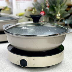 Cặp bếp từ và nồi lẩu lòng đá Ecoramic From Korea