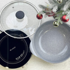 Cặp bếp từ và nồi lẩu lòng đá Ecoramic From Korea