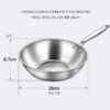 Chảo inox Casani Wokpan sâu lòng, size 28cm