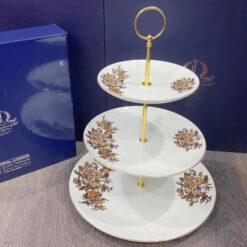Kệ bánh 3 tầng châu Âu Imperial hoa cúc