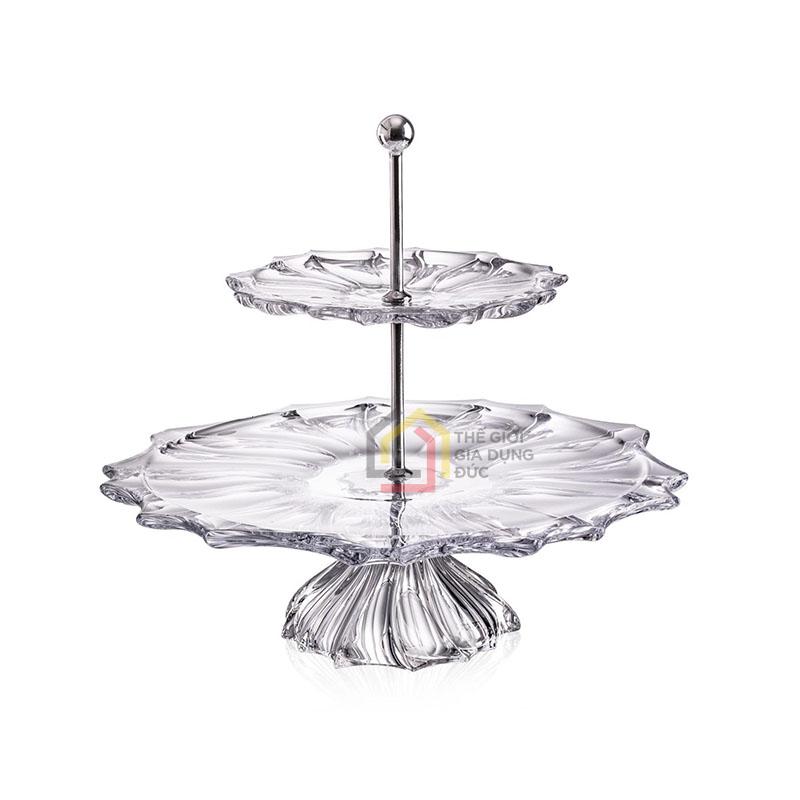 ke-banh-hoa-qua-pha-le-2-tang-bohemia-plantica Kệ bánh, hoa quả pha lê 2 tầng Bohemia Plantica