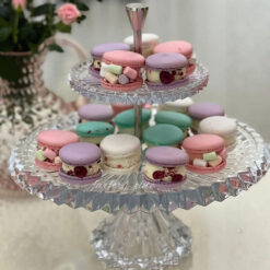 Khay bánh 2 tầng Rogaska Crown Jewel cao cấp