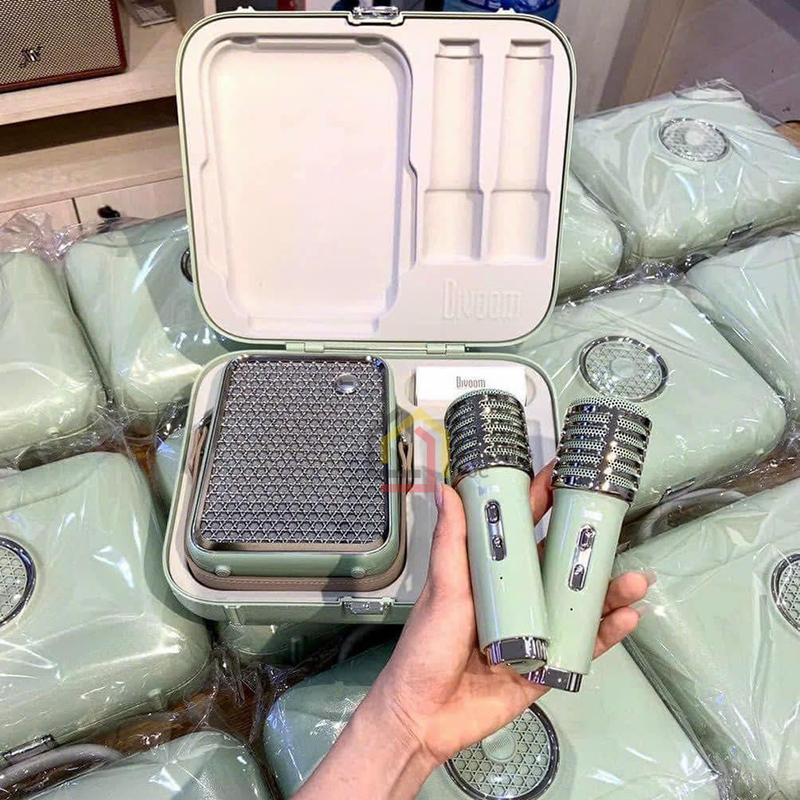 loa-bluetooth-kem-2-mic-karaoke-divoom-songbird-hq-50-w (8) Loa Bluetooth kèm 2 Míc Karaoke Divoom SongBird-HQ 50W