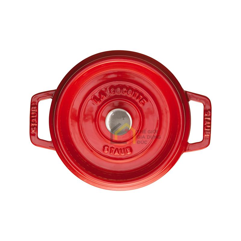 noi-gang-staub-cocotte-ronde-tron-20cm-mau-do-cherry1 Nồi gang Staub Cocotte Ronde tròn 20cm màu đỏ cherry