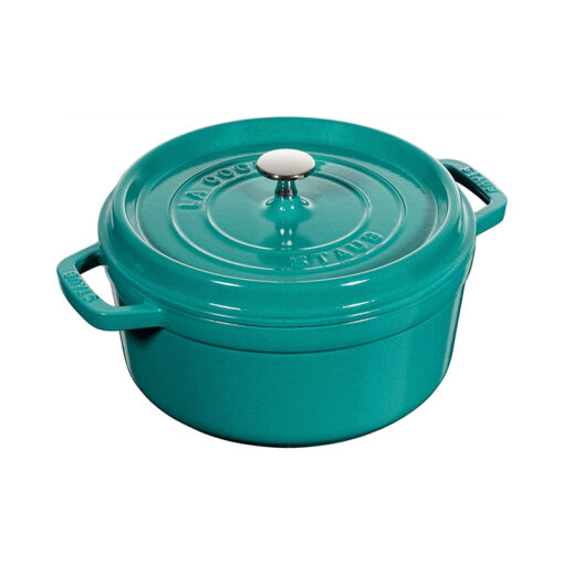 Nồi gang Staub Cocotte Ronde tròn 20cm màu xanh min