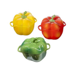 Set 3 thố sứ (âu sứ) ớt chuông Staub phiên bản Limited