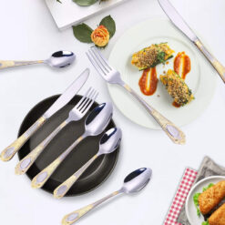 Set 6 dao Mulex Rococo mạ vàng