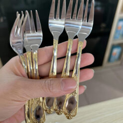 Set 6 dĩa to Mulex Rococo mạ vàng