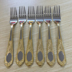 Set 6 dĩa to Mulex Rococo mạ vàng