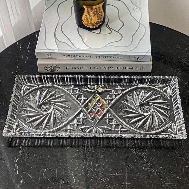 set-khay-va-2-tho-mut-co-nap-bohemia Set khay và 2 thố mứt có nắp Bohemia