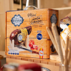 Thịt heo muối mini Jamon Curado Espana Tây Ban Nha 1kg (lợn trắng)