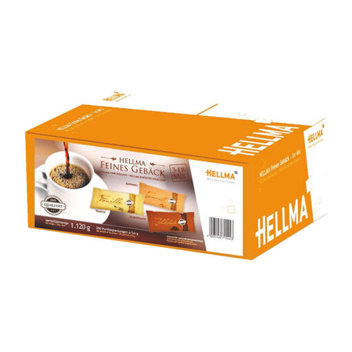 Thùng bánh Hellma 200 cái mix ba loại bánh quy