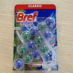 Viên Treo Bồn Cầu Bref 50g vỉ gồm 3 thanh 4 viên
