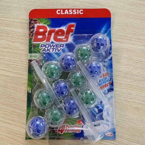 Viên Treo Bồn Cầu Bref 50g vỉ gồm 3 thanh 4 viên