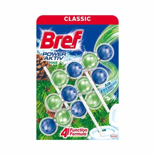 Viên Treo Bồn Cầu Bref 50g vỉ gồm 3 thanh 4 viên