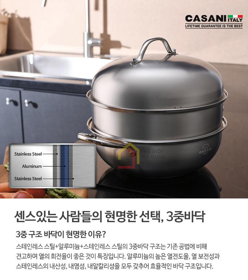 xung-hap-2-tang-casani-duong-kinh-28cm3 Xửng hấp 2 tầng Casani đường kính 28cm