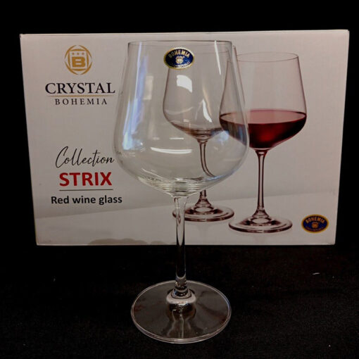 Bộ 6 Ly Rượu Vang Crystal Bohemia Strix 580ml