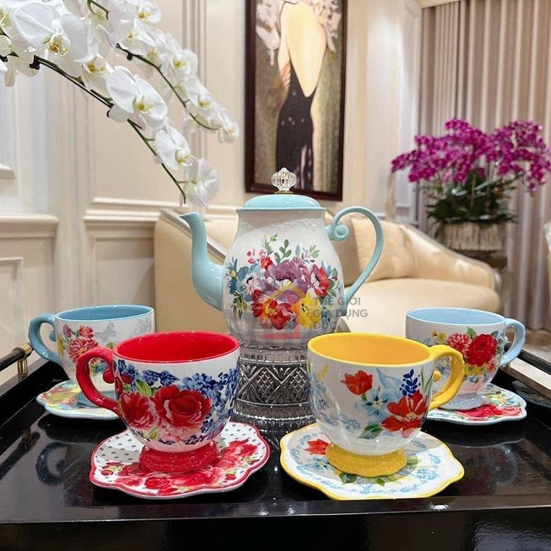 bo-am-chen-pha-tra-the-pioneer-woman (1) Bộ ấm chén pha trà The Pioneer Woman