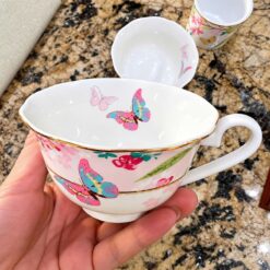 Bộ ấm trà sứ xương Châu Âu Floris