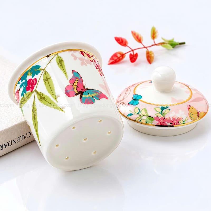 bo-am-tra-su-xuong-chau-au-floris (2) Bộ ấm trà sứ xương Châu Âu Floris