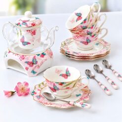 Bộ ấm trà sứ xương Châu Âu Floris