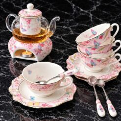 Bộ ấm trà sứ xương Châu Âu Floris