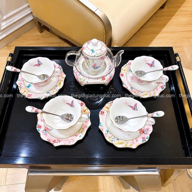 bo-am-tra-su-xuong-chau-au-floris (9) Bộ ấm trà sứ xương Châu Âu Floris