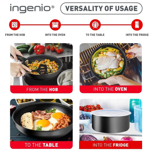 Bộ nồi chảo Tefal Ingenio Resource 6 món 26+26+18cm