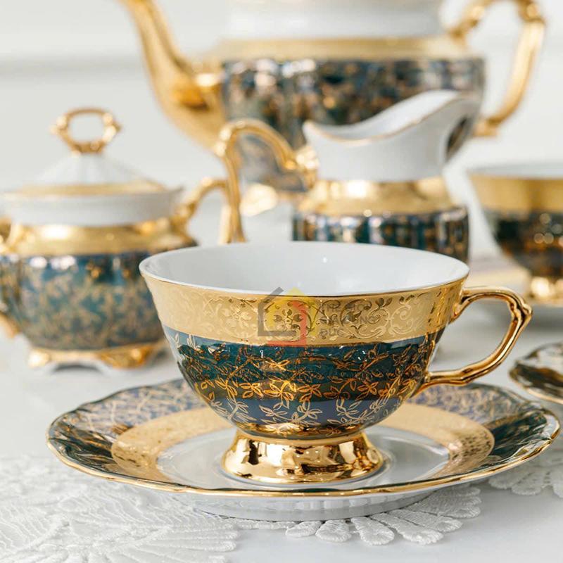 bo-tra-su-ma-vang-men-ngoc-trai-tiep-khac-bc98-3 Bộ trà sứ mạ vàng men ngọc trai Tiệp khắc BC98