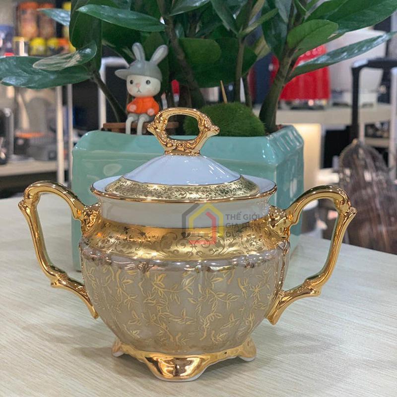 bo-tra-su-ma-vang-men-ngoc-trai-tiep-khac-bc99-3 Bộ trà sứ mạ vàng men ngọc trai Tiệp khắc BC99