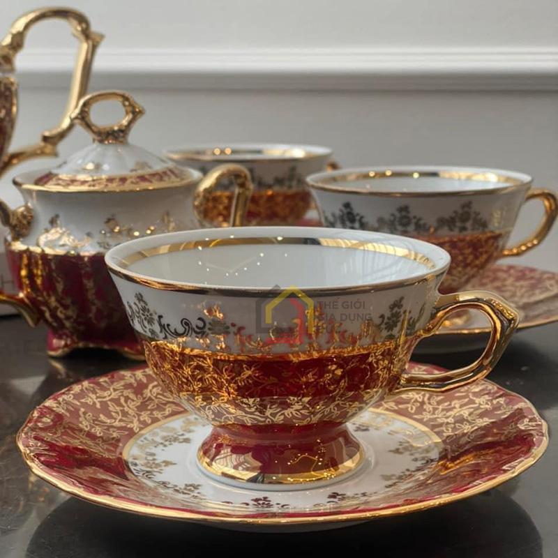 bo-tra-su-ma-vang-royal-czech-porcelain-bc19-1 Bộ trà sứ mạ vàng Royal Czech Porcelain BC19