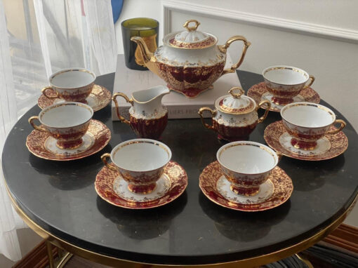 Bộ trà sứ mạ vàng Royal Czech Porcelain BC19