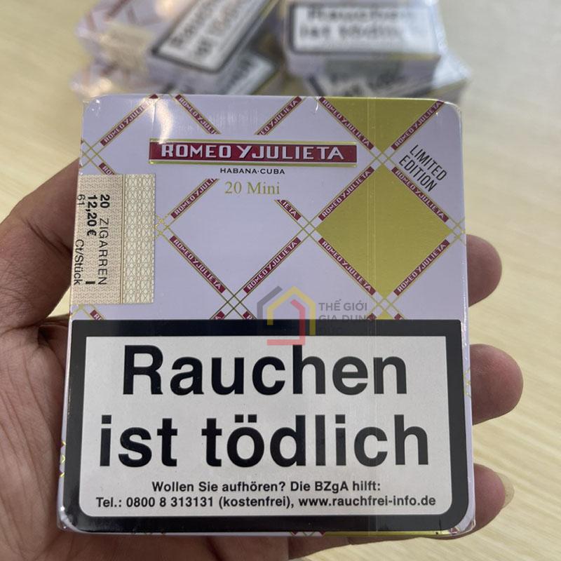 cigar-romeo-y-julieta-mini-limited2 Cigar Romeo y Julieta mini Limited hộp 20 điếu